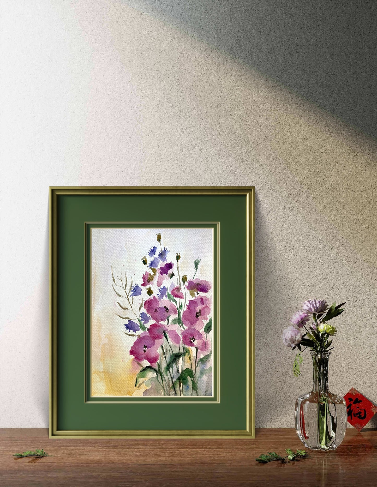 Floral Art Print Large Poster with Flowers