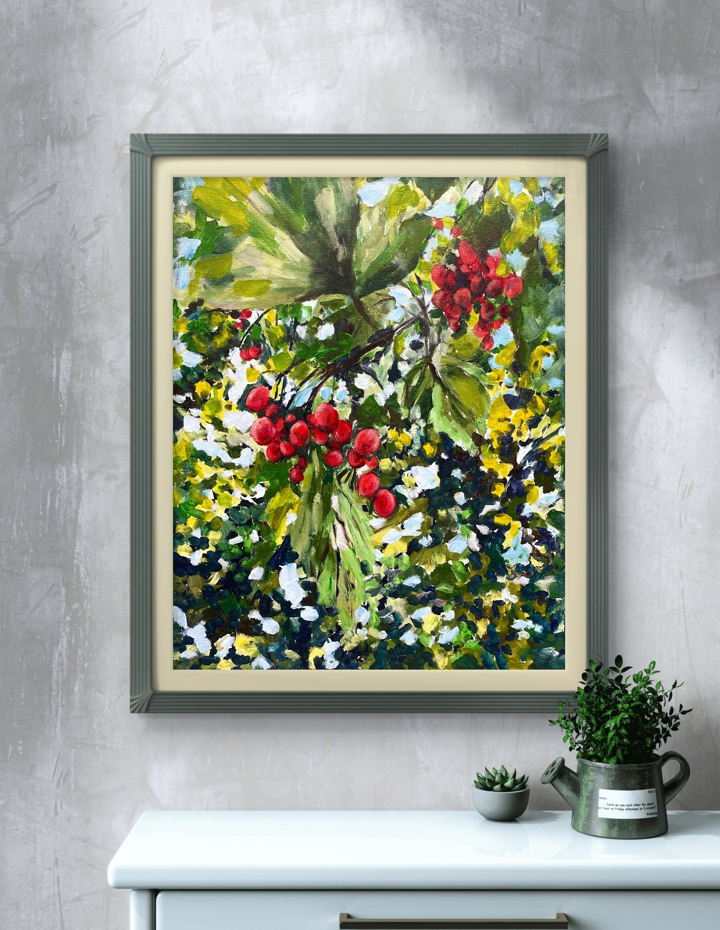Viburnum Painting Botanical Poster