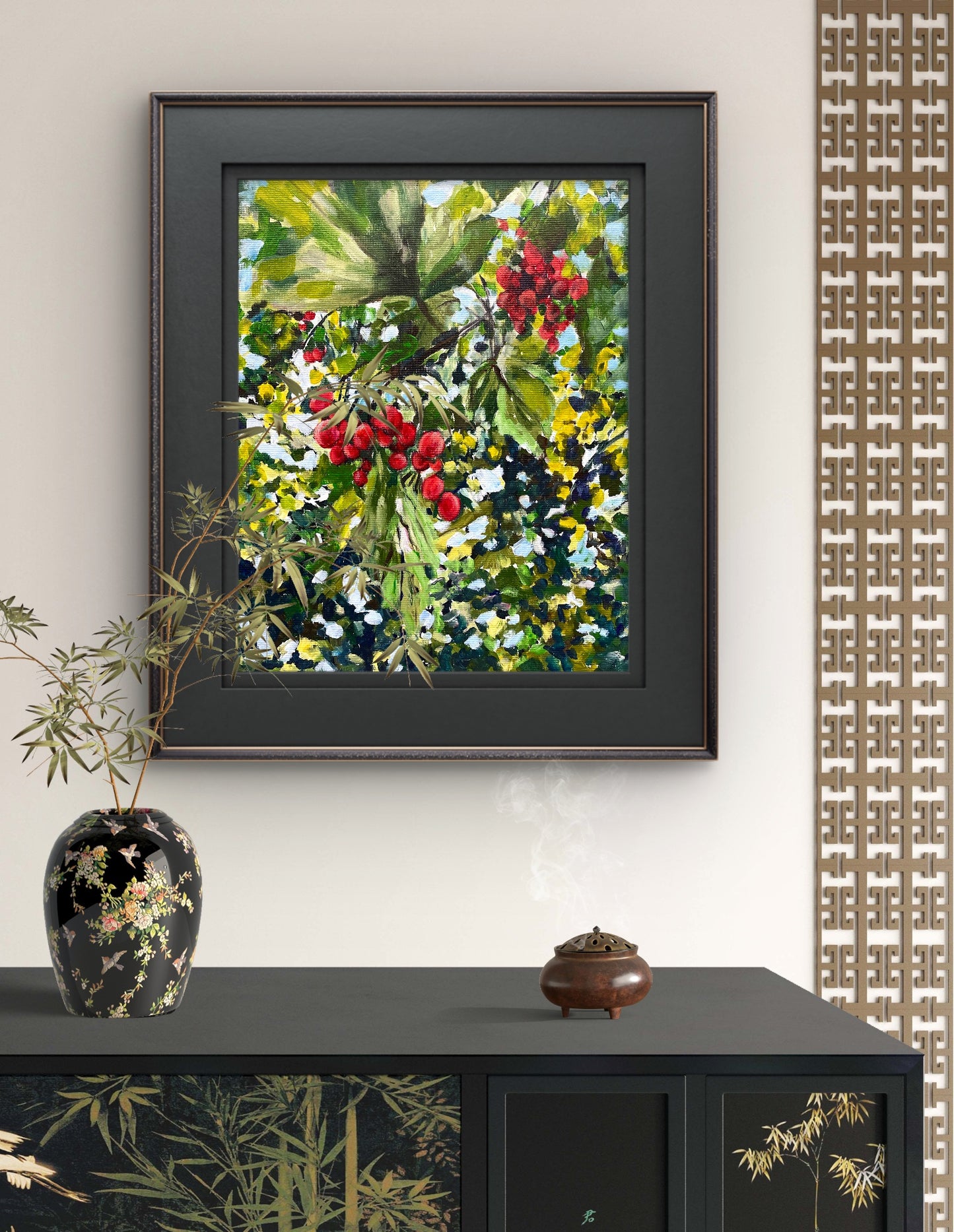 Viburnum Painting Botanical Poster