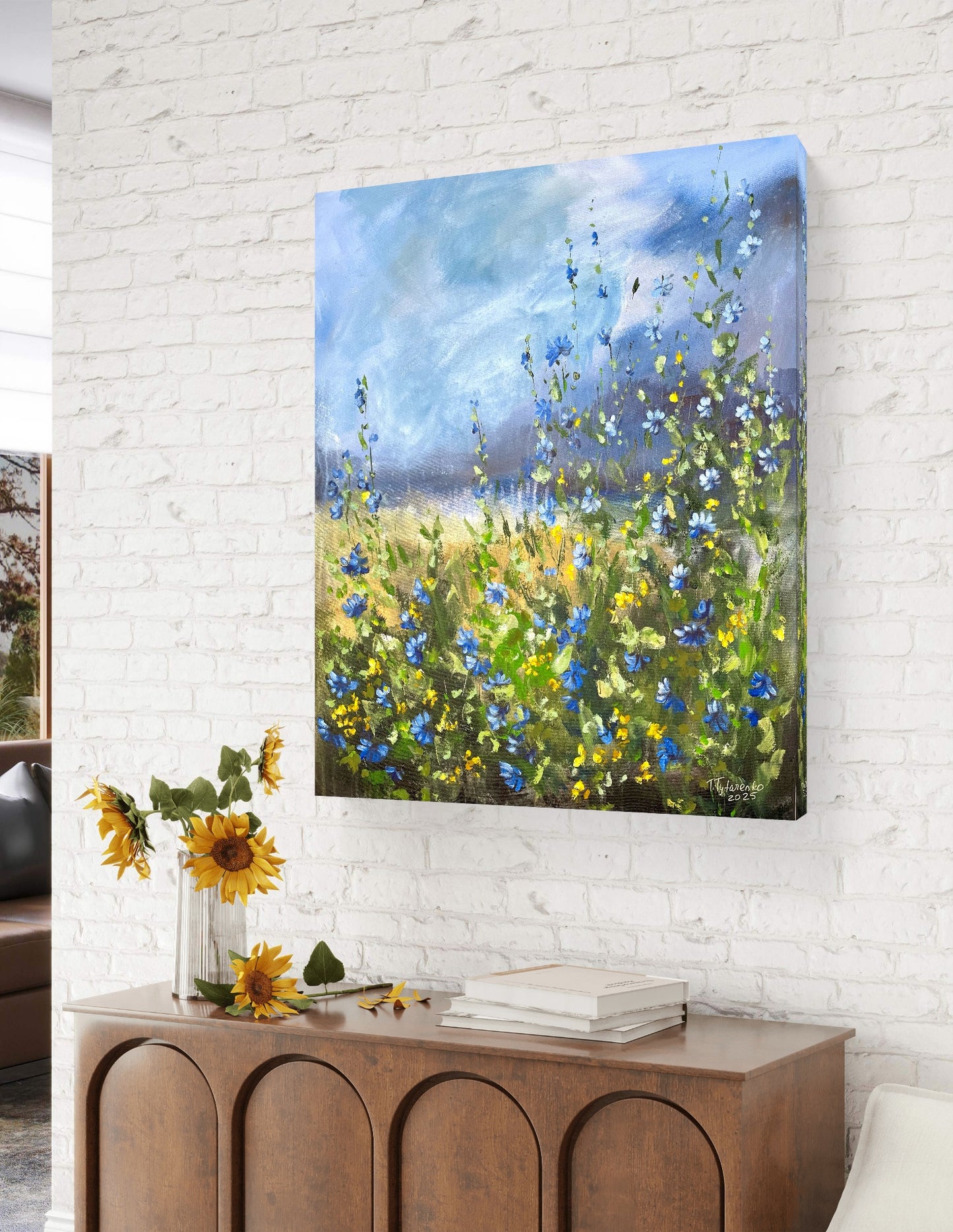 Wildflower Painting Original Floral Wall Art