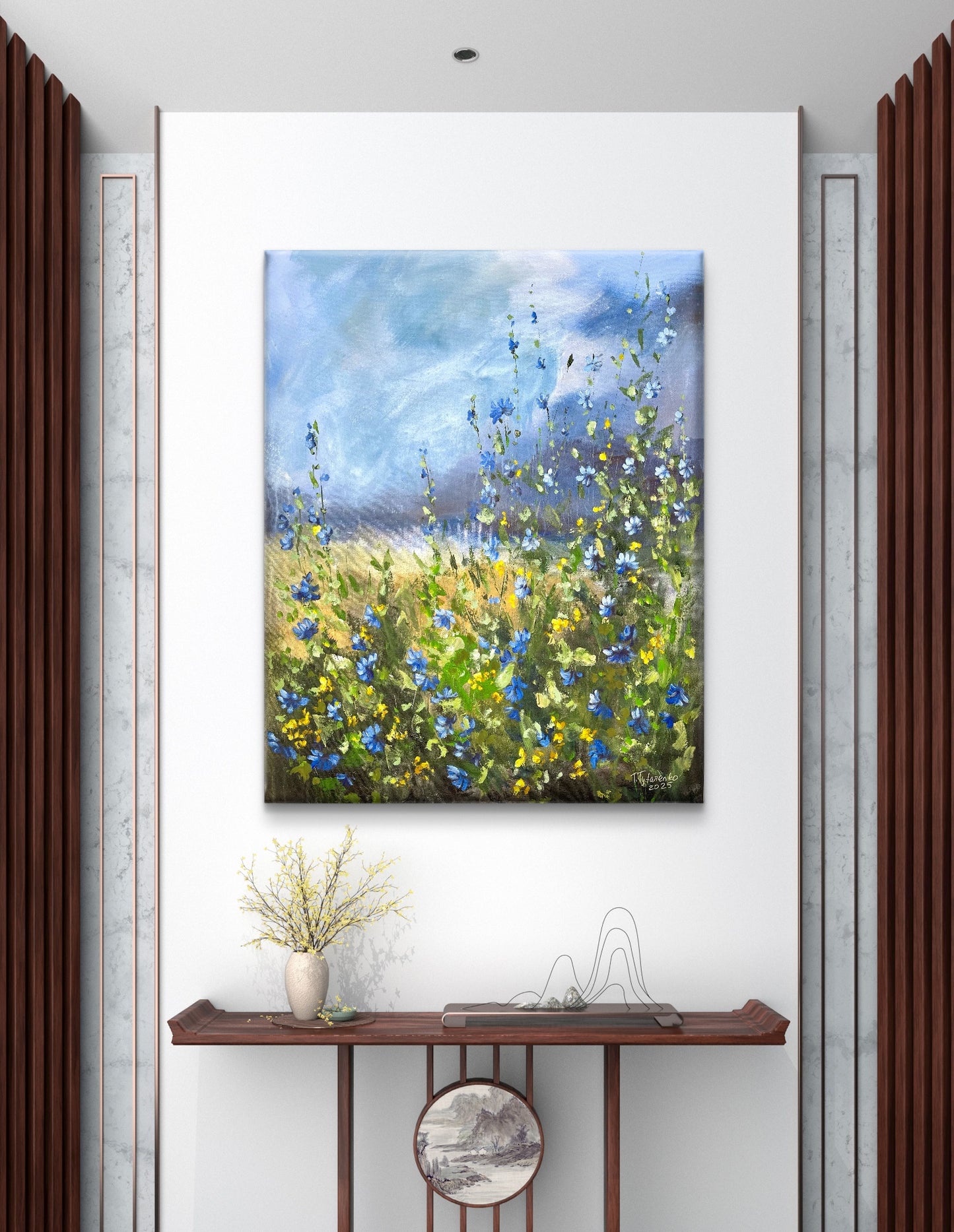 Wildflower Painting Original Floral Wall Art