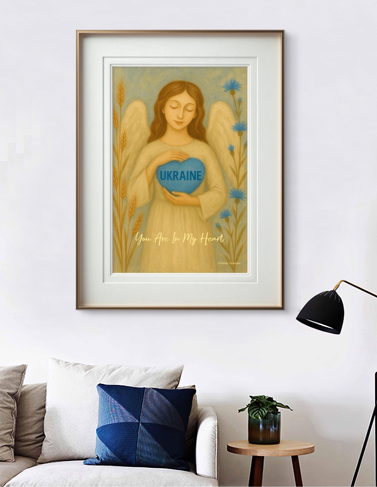 Ukrainian Angel You are in my Heart Gift for Ukrainian