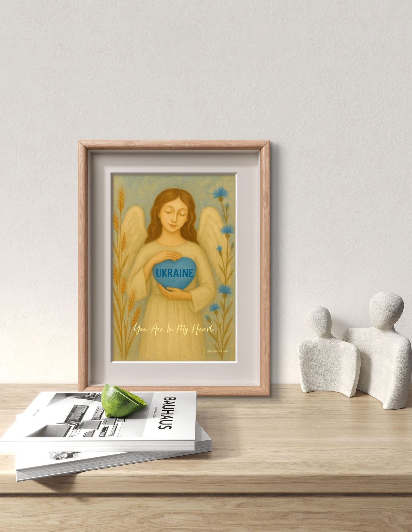 Ukrainian Angel You are in my Heart Gift for Ukrainian