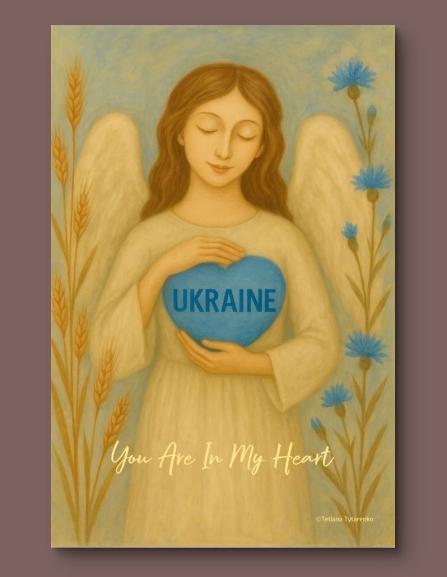 Ukrainian Angel You are in my Heart Gift for Ukrainian