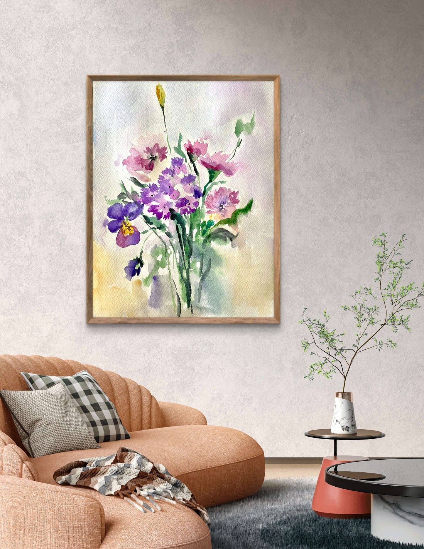 Watercolor Floral Poster