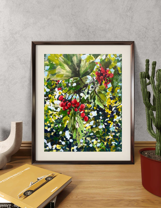 Viburnum Painting Botanical Poster