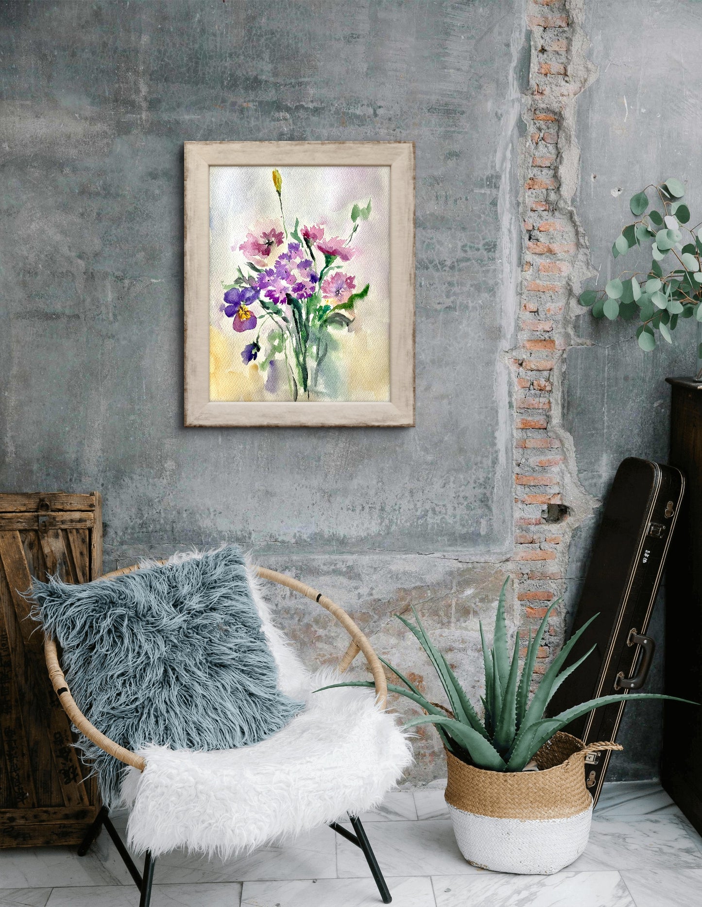 Watercolor Floral Poster