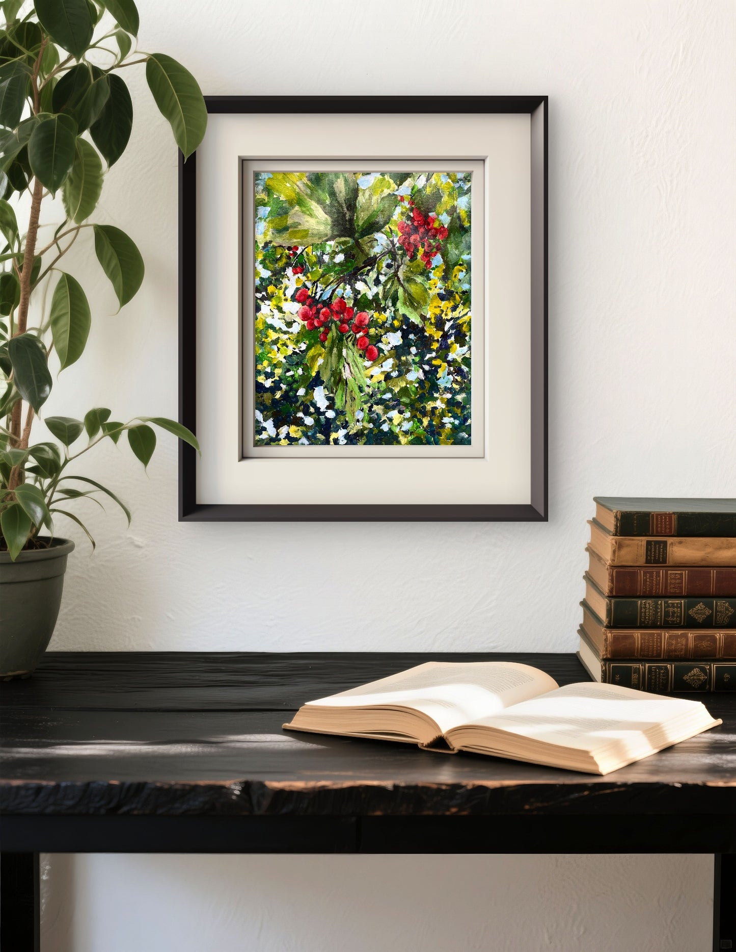Viburnum Painting Botanical Poster