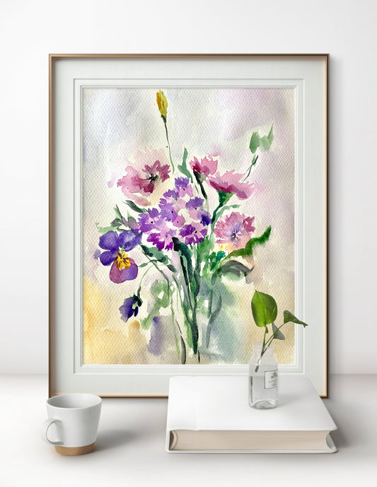 Watercolor Floral Poster