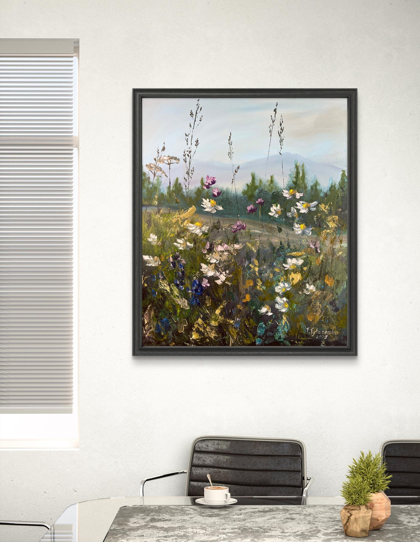 Wildflower Wall Art Canvas Art Print
