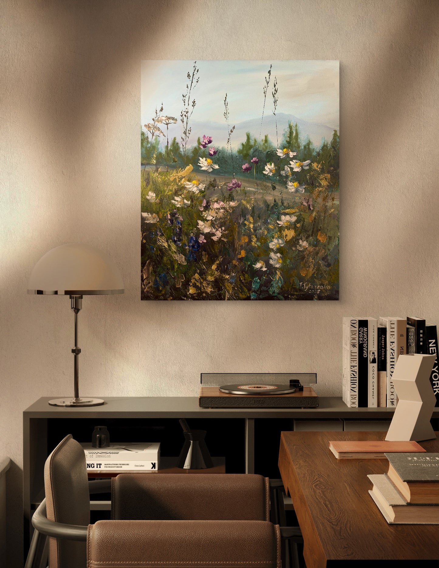 Wildflower Wall Art Canvas Art Print