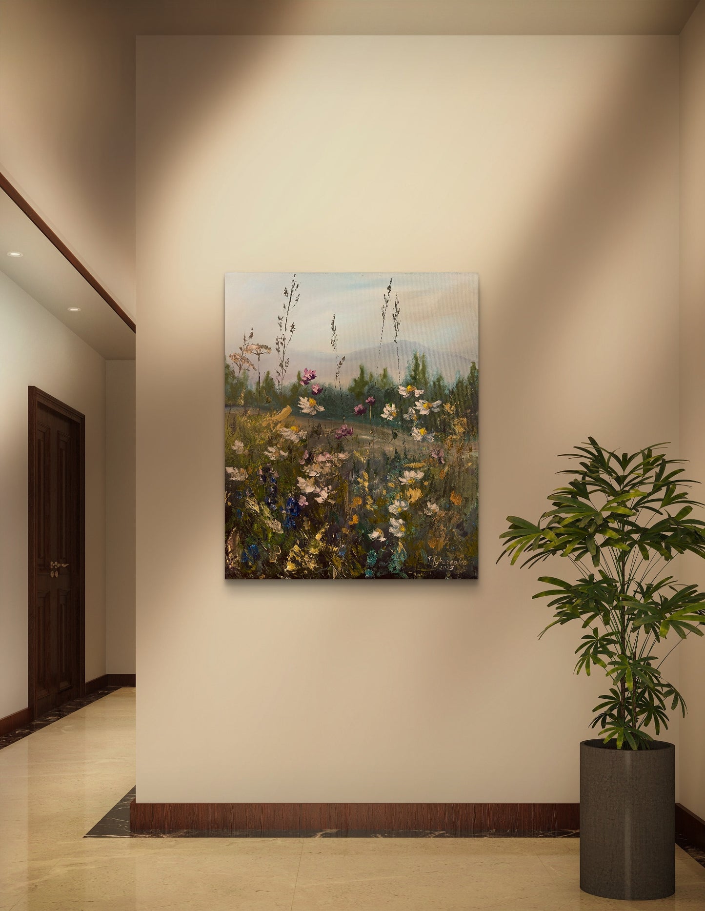 Wildflower Wall Art Canvas Art Print