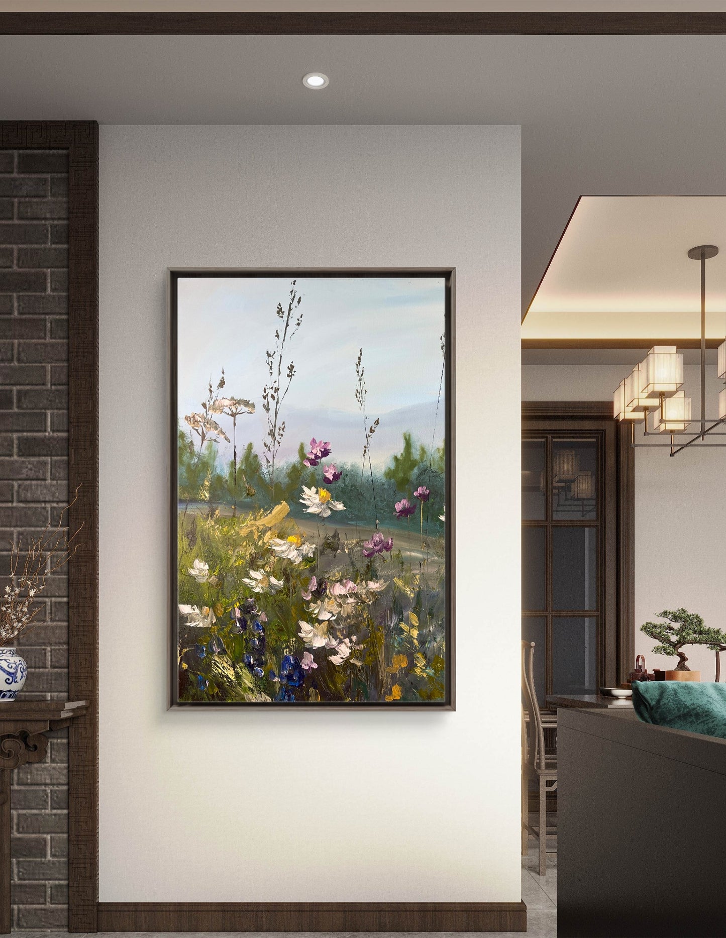 Wildflower Wall Art Canvas Art Print
