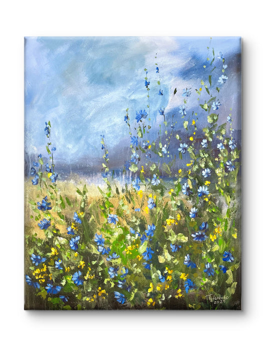 Wildflower Painting Original Floral Wall Art