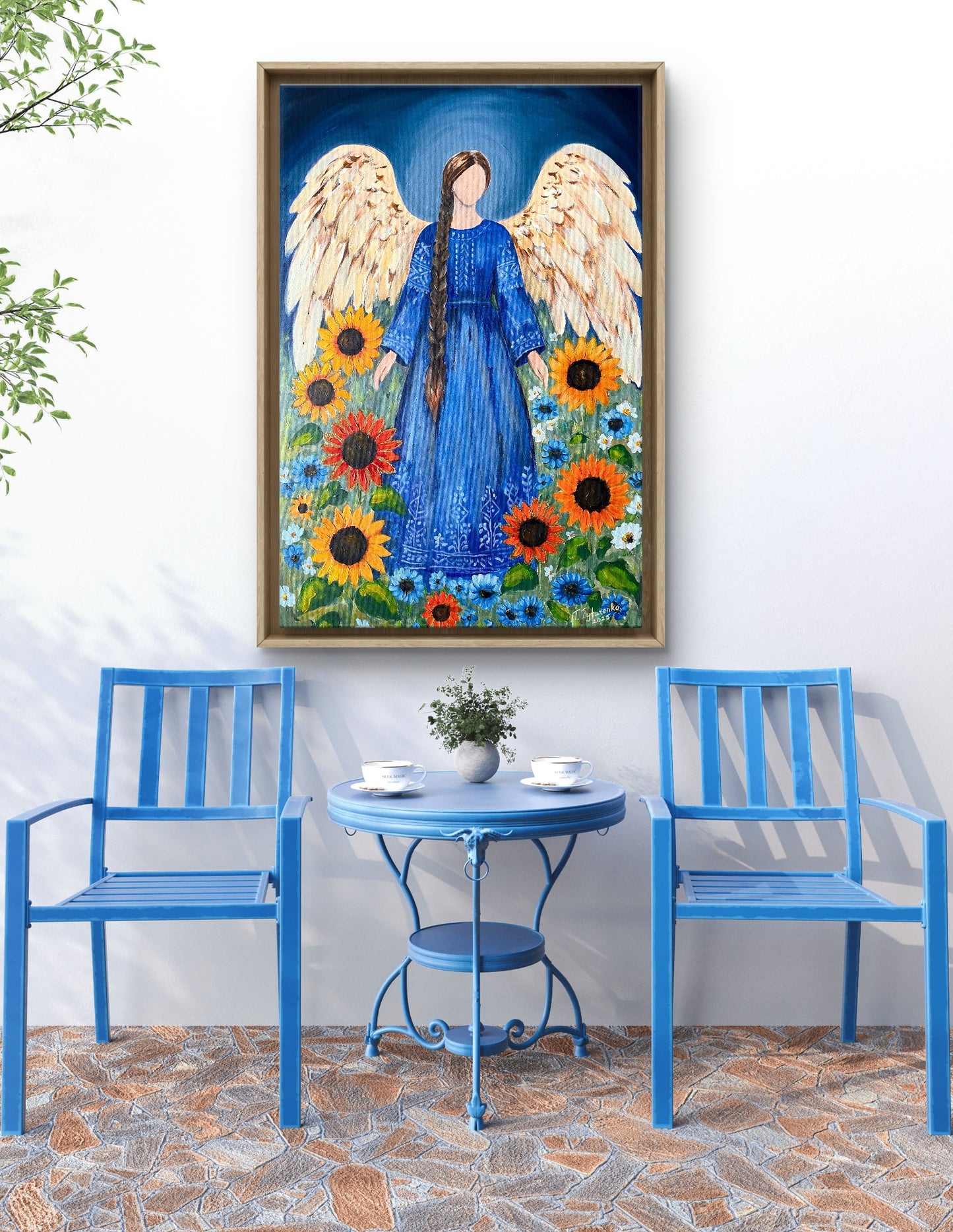 Angel of Light Original Wall Art Ukrainian Style Art