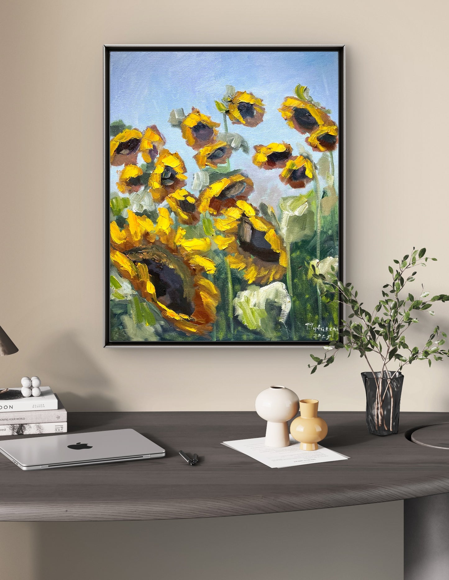 Where Sun Rises Original Wall Art 16x20 inch